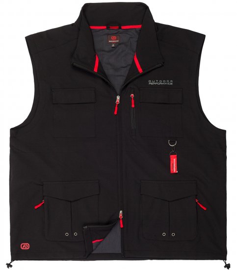 Adamo Tommy Outdoor Vest Black - Odzież sportowa - Odzież sportowa 2XL-10XL