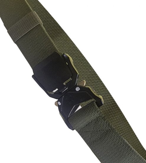 D555 Dale Tactical Stretch Webbing Belt with Heavy Duty Quick Release Buckle Khaki - Paski - Paski Duże Rozmiary - W40-W70/2XL-8XL