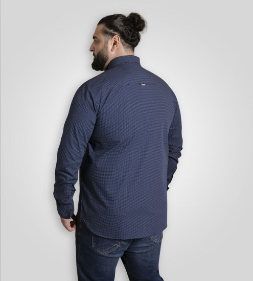 D555 Middlesbrough Long Sleeve AOP Micro Blue Shirt Navy - Koszule - Koszule 2XL-10XL