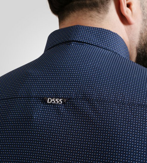 D555 Middlesbrough Long Sleeve AOP Micro Blue Shirt Navy - Koszule - Koszule 2XL-10XL