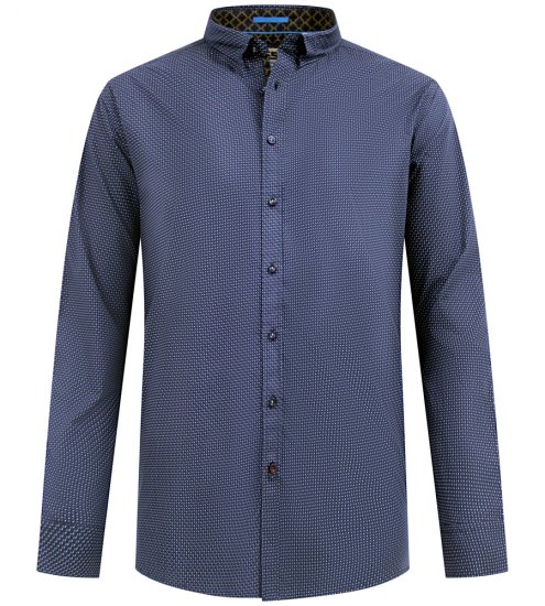 D555 Middlesbrough Long Sleeve AOP Micro Blue Shirt Navy - Koszule - Koszule 2XL-10XL