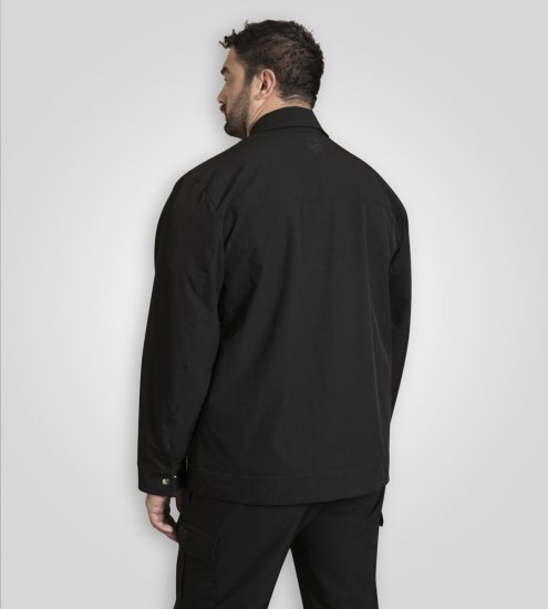 D555 Wimbledon Couture Stretch Jacket with Zipper Black - Kurtki Męskie Duże Rozmiary - Kurtki Duże rozmiary 2XL-8XL