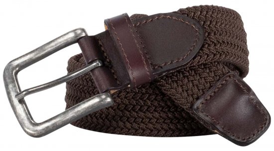 Adamo 180910 Pasek elastyczny Brązowy - Paski - Paski Duże Rozmiary - W40-W70/2XL-8XL