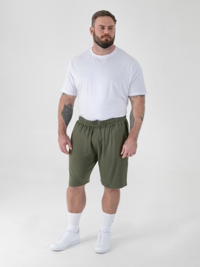 D555 Mitchell 1 Stretch Szorty z Elastyczną Talią Khaki - Dresy & spodenki dresowe - Dresy & Spodnie Dresowe 2XL-12XL
