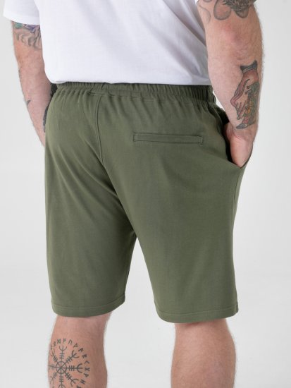 D555 Mitchell 1 Stretch Szorty z Elastyczną Talią Khaki - Dresy & spodenki dresowe - Dresy & Spodnie Dresowe 2XL-12XL