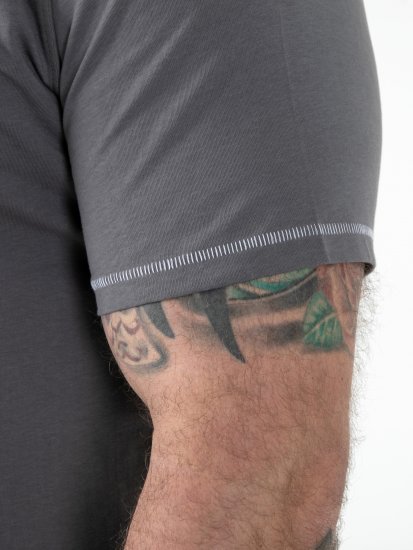 D555 Jasper Official Gas Monkey Koszulka z Nadrukiem Szary - Koszulki - T-shirty meskie Duże Rozmiary - 2XL-14XL