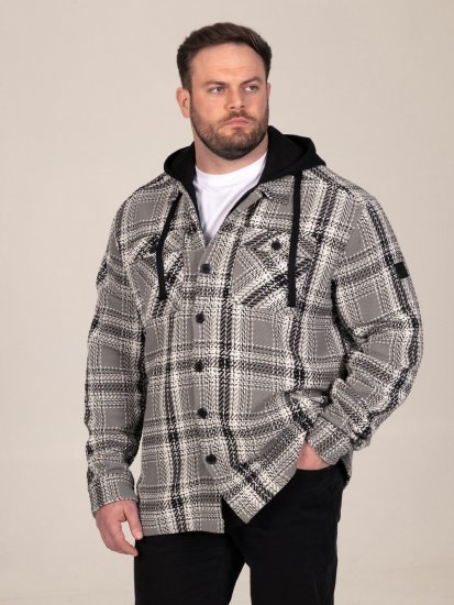 D555 Hayes Koszula wierzchnia Szary - Koszule - Koszule 2XL-10XL