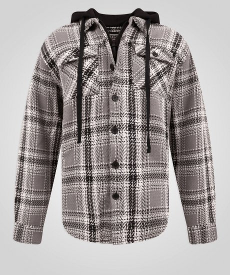D555 Hayes Koszula wierzchnia Szary - Koszule - Koszule 2XL-10XL