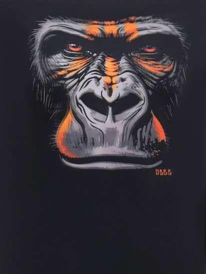 D555 Perkins Koszulka z nadrukiem Czarny - Koszulki - T-shirty meskie Duże Rozmiary - 2XL-14XL