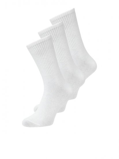 Jack & Jones Charles Skarpety tenisowe Biały 3-pack - Bielizna & stroje kąpielowe - Bielizna & Stroje kąpielowe 2XL-8XL