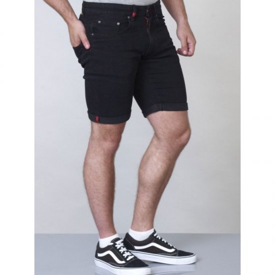 D555 Jude Stretch Denim Shorts Black - Szorty - Szorty W40-W60