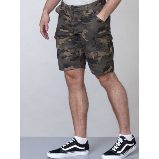D555 Marty Camo Shorts Green - Szorty - Szorty W40-W60