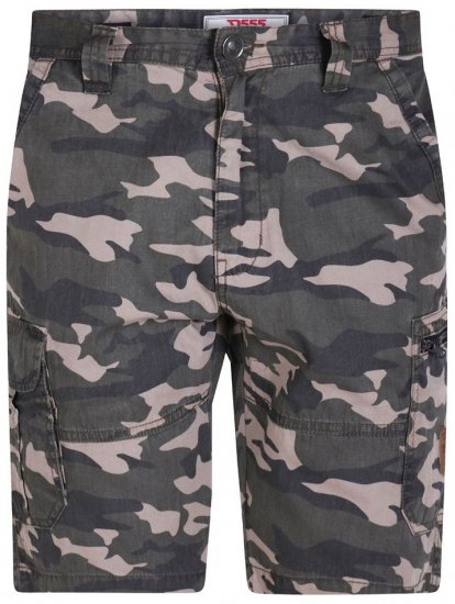 D555 Chadwick Shorts Green Camo - Szorty - Szorty W40-W60