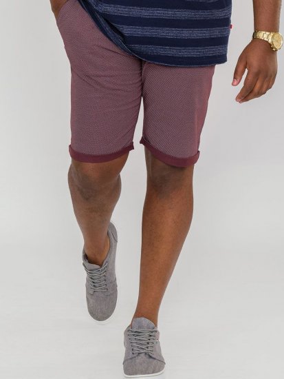 D555 Bandit Ao Micro Print Stretch Chino Shorts - Szorty - Szorty W40-W60