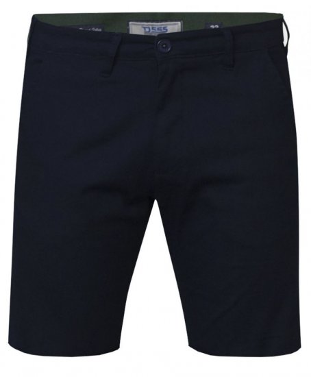 D555 Opala-1 Stretch Chino Shorts Navy - Szorty - Szorty W40-W60