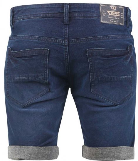D555 BRENTWOOD Dark Blue Denim Shorts - Szorty - Szorty W40-W60