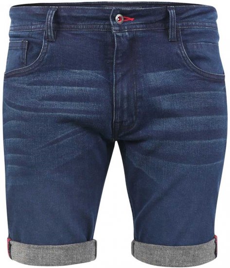 D555 BRENTWOOD Dark Blue Denim Shorts - Szorty - Szorty W40-W60