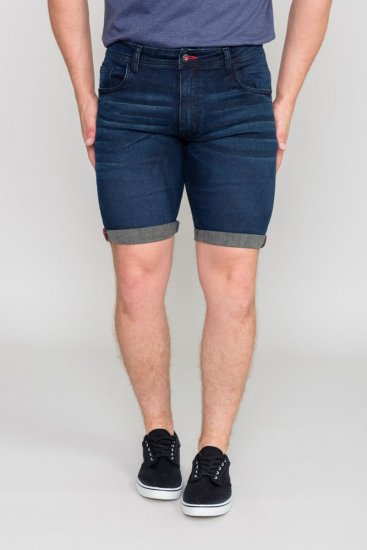 D555 BRENTWOOD Dark Blue Denim Shorts - Szorty - Szorty W40-W60