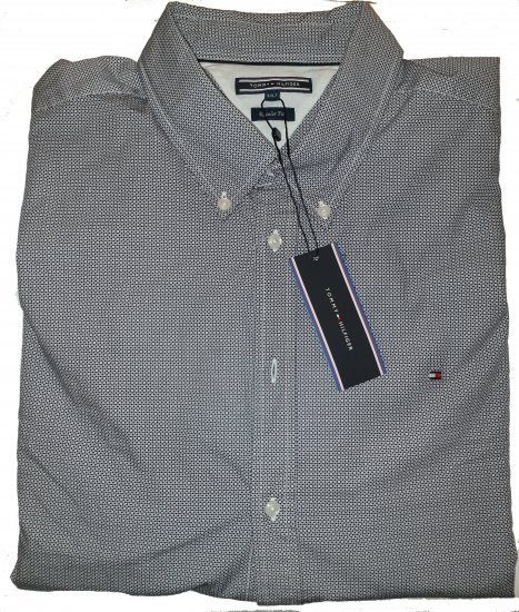 Tommy Hilfiger Triple Square Long Sleeve Shirt - Szalona kwietniowa wyprzedaż Motley - 