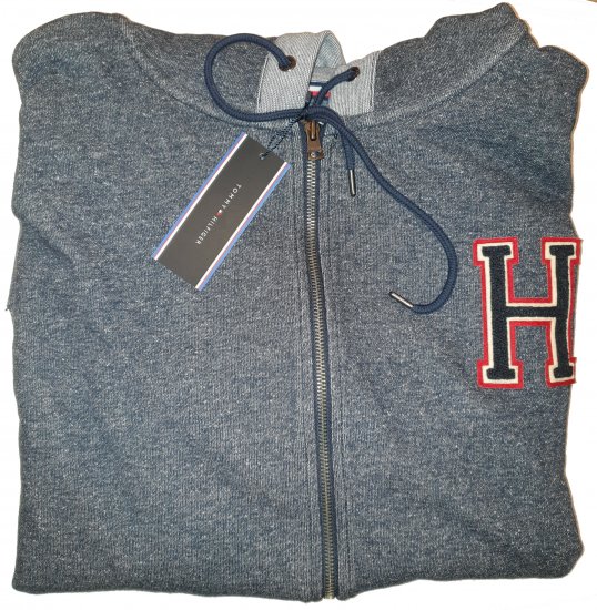 Tommy Hilfiger Axel Zip Thru Hoddie - Szalona kwietniowa wyprzedaż Motley - 
