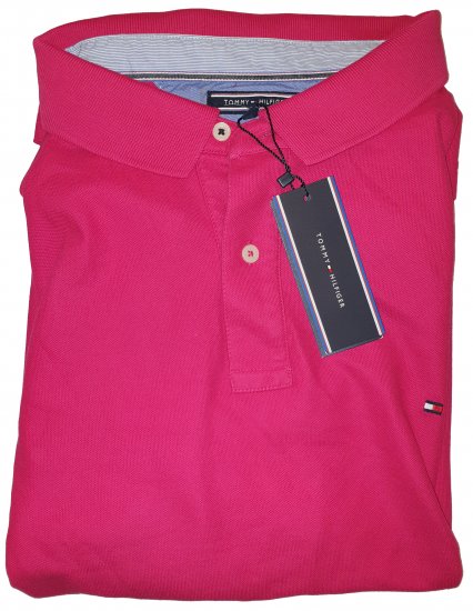 Tommy Hilfiger Classic Polo Dark Pink - Szalona kwietniowa wyprzedaż Motley - 