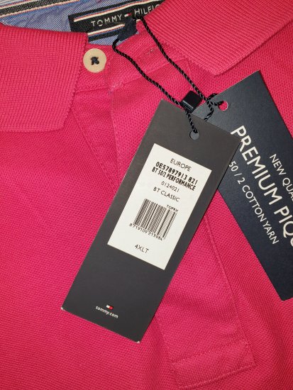 Tommy Hilfiger Classic Polo Dark Pink - Szalona kwietniowa wyprzedaż Motley - 