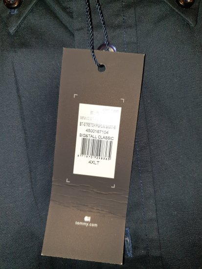 Tommy Hilfiger Stretch Poplin Shirt Black - Szalona kwietniowa wyprzedaż Motley - 