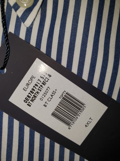 Tommy Hilfiger North Stripe Long Sleeve Shirt Blue/White - Szalona kwietniowa wyprzedaż Motley - 