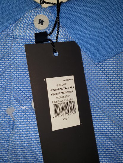 Tommy Hilfiger Jacquard Structure Polo Blue - Szalona kwietniowa wyprzedaż Motley - 