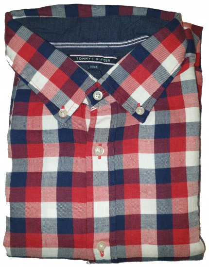 Tommy Hilfiger Red Check Long Sleeve Shirt - Szalona kwietniowa wyprzedaż Motley - 