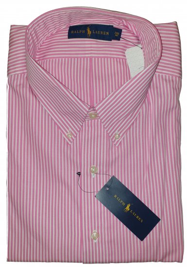 Polo Ralph Lauren 702 Shirt Pink/White - Szalona kwietniowa wyprzedaż Motley - 