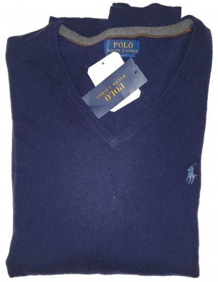 Ralph Lauren M Classics NavyBlue Sweater - Szalona kwietniowa wyprzedaż Motley - 