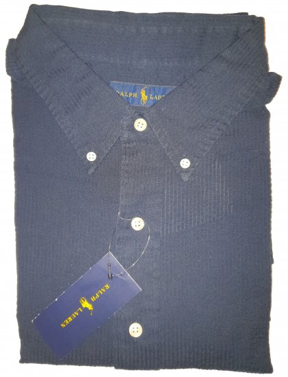 Polo Ralph Lauren TC7I Navy Short Sleeve Shirt - Szalona kwietniowa wyprzedaż Motley - 
