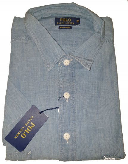 Polo Ralph Lauren TC7E Short Sleeve Shirt Lite Indigo - Szalona kwietniowa wyprzedaż Motley - 