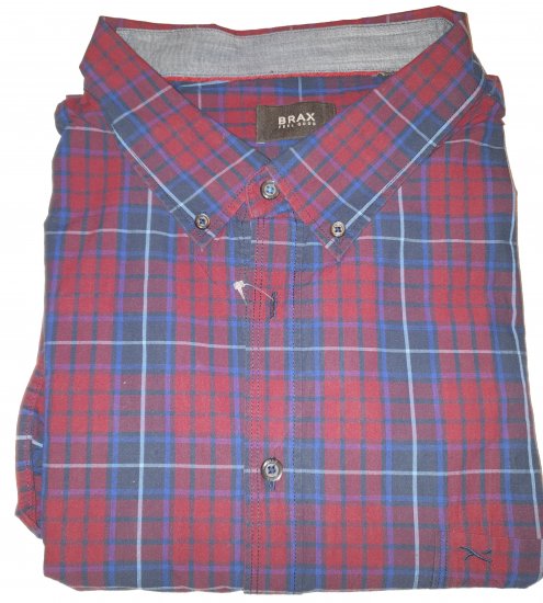 Brax 881016 Shirt Red - Szalona kwietniowa wyprzedaż Motley - 