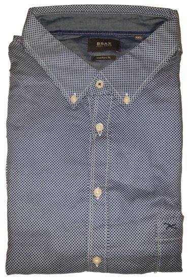 Brax 560-7 Blue Dot Shirt - Szalona kwietniowa wyprzedaż Motley - 