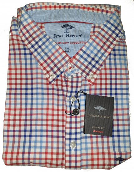Fynch-Hatton 6022 Shirt Red - Szalona kwietniowa wyprzedaż Motley - 