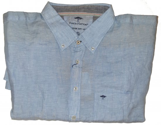 Fynch-Hatton 6152 Shirt Blue - Szalona kwietniowa wyprzedaż Motley - 