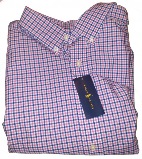 Ralph Lauren TC6D Shirt Pink/Royal - Szalona kwietniowa wyprzedaż Motley - 
