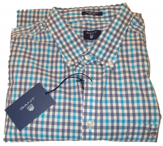 Gant 347620 Shirt Blue - Szalona kwietniowa wyprzedaż Motley - 