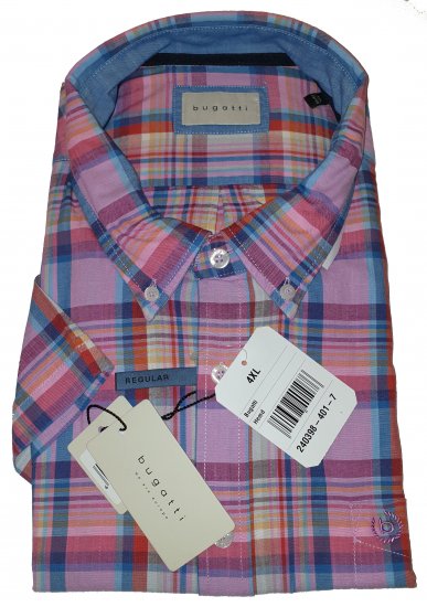 Bugatti 98333 Short Sleeve Shirt - Szalona kwietniowa wyprzedaż Motley - 