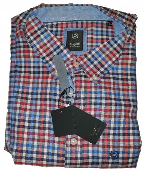 Bugatti 78324 Short Sleeve Shirt - Szalona kwietniowa wyprzedaż Motley - 