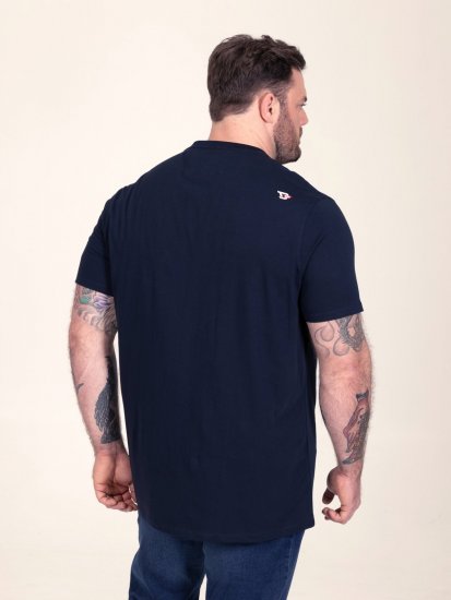 D555 Slater Koszulka z nadrukiem Granatowy - Koszulki - T-shirty meskie Duże Rozmiary - 2XL-14XL