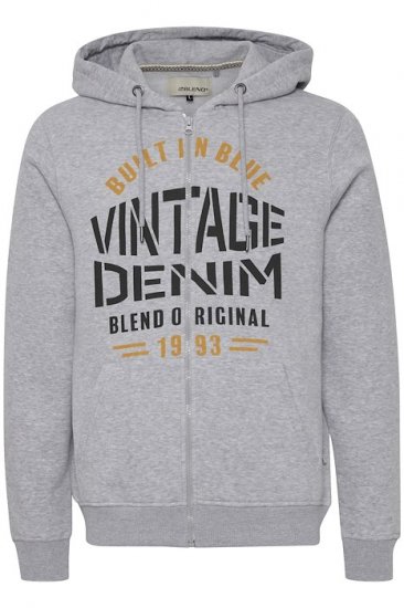 Blend Hoodie 4276 "Vintage Denim" Grey - Bluzy & bluzy z kapturem - Bluzy & Bluzy z kapturem 2XL-12XL