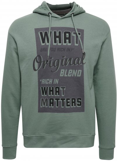 Blend Hoodie 4285 Duck Green - Bluzy & bluzy z kapturem - Bluzy & Bluzy z kapturem 2XL-12XL