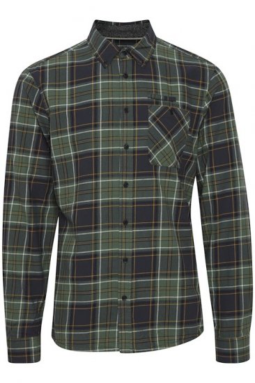 Blend Checked Long Sleeve Shirt Green - Koszule - Koszule 2XL-10XL