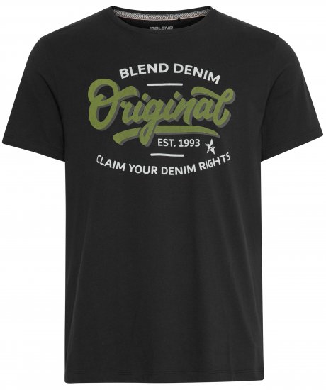 Blend 4568 T-Shirt Black - Koszulki - T-shirty meskie Duże Rozmiary - 2XL-14XL