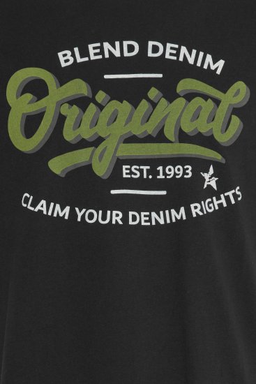 Blend 4568 T-Shirt Black - Koszulki - T-shirty meskie Duże Rozmiary - 2XL-14XL