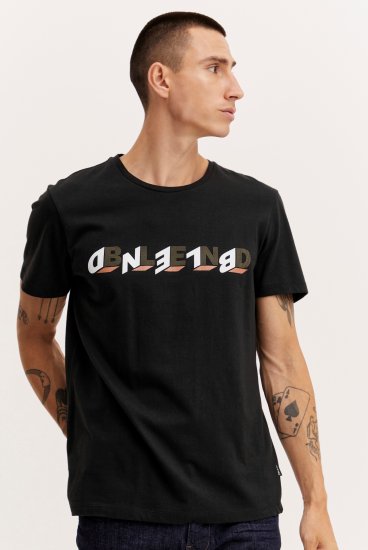 Blend 4795 T-Shirt Black - Koszulki - T-shirty meskie Duże Rozmiary - 2XL-14XL