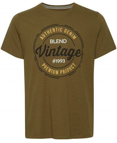 Blend 4811 T-Shirt Military Olive - Koszulki - T-shirty meskie Duże Rozmiary - 2XL-14XL